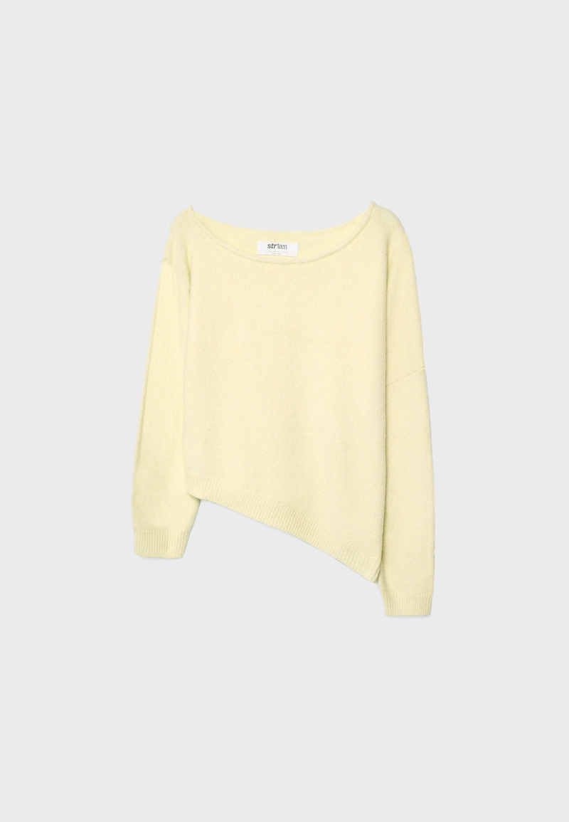 Асимметричный трикотажный джемпер