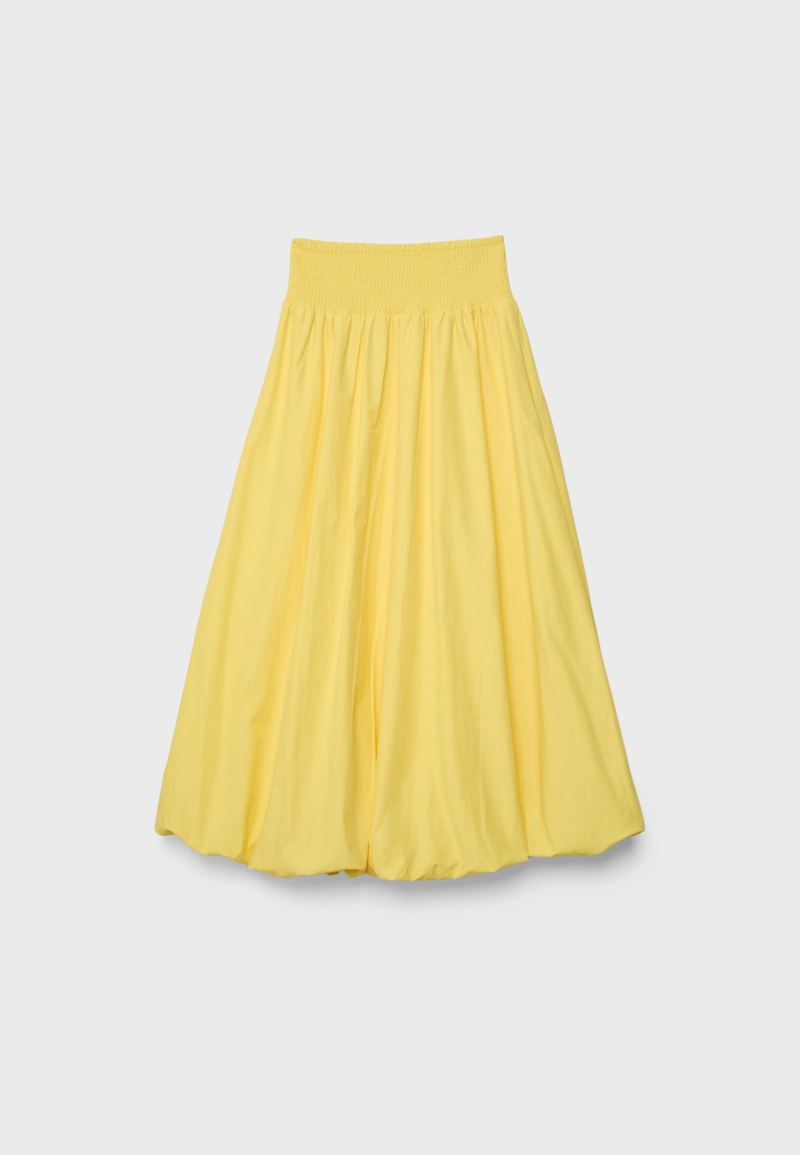 Длинная юбка-баллон из поплина