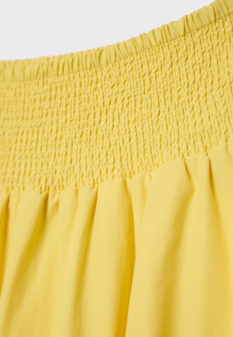 Длинная юбка-баллон из поплина