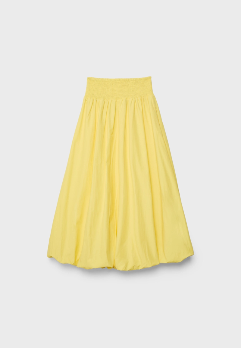 Длинная юбка-баллон из поплина