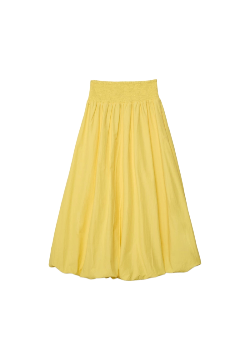 Длинная юбка-баллон из поплина