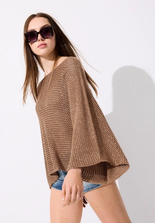 Накидка с металлизированной нитью- Заказать в России