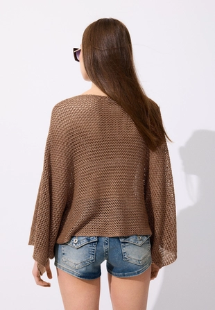 Накидка с металлизированной нитью- Заказать в России