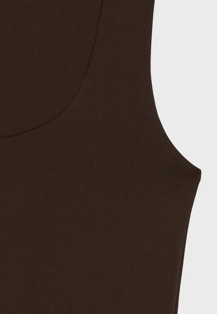 Топ с широкими бретелями из полиамида- Заказать в России