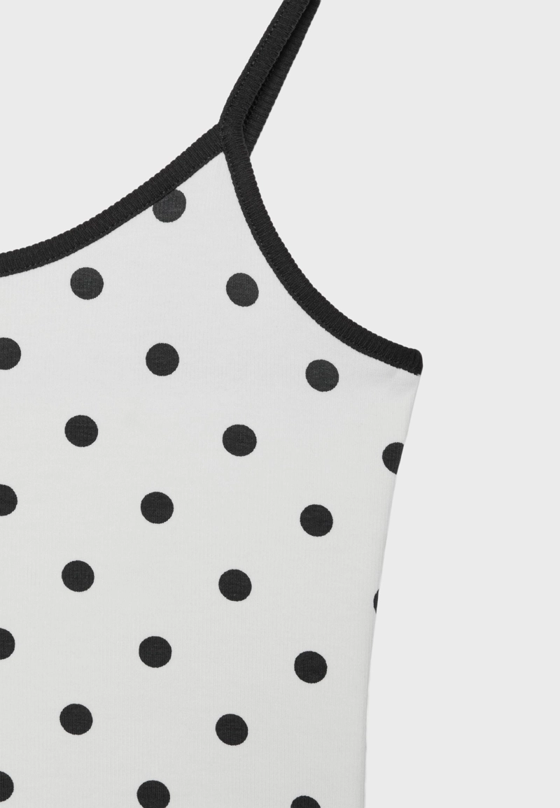 Топ на бретелях в рубчик