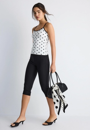 Топ на бретелях в рубчик- Заказать в России