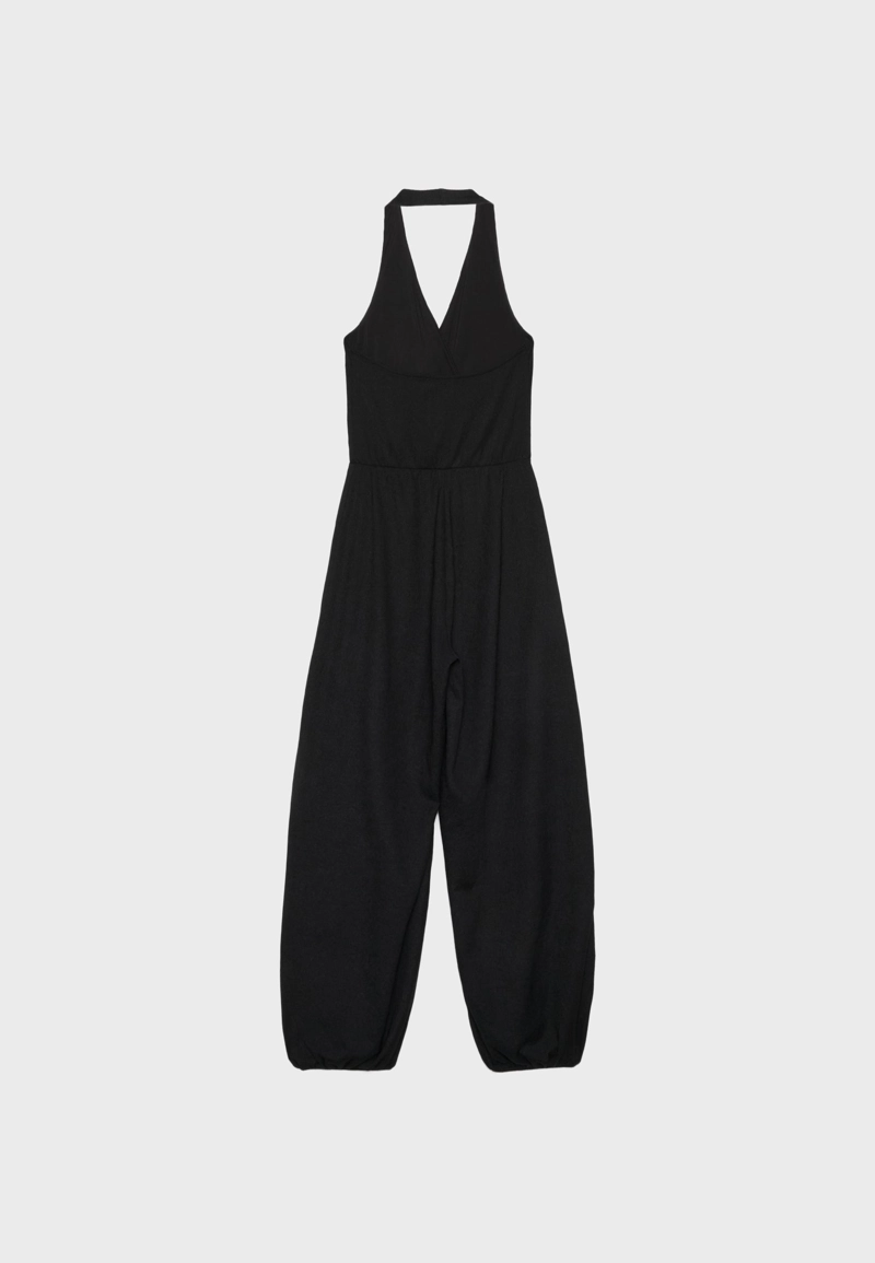 Комбинезон халтер с рукавами-фонариками