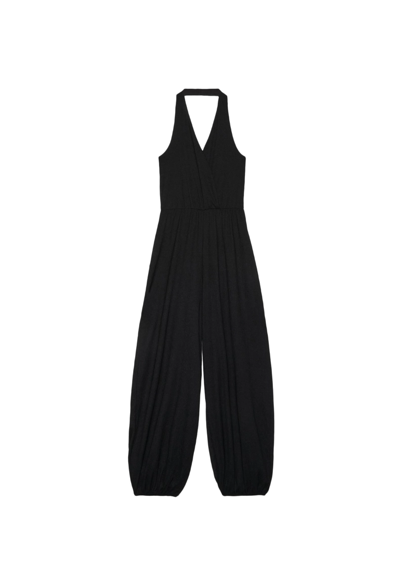 Комбинезон халтер с рукавами-фонариками