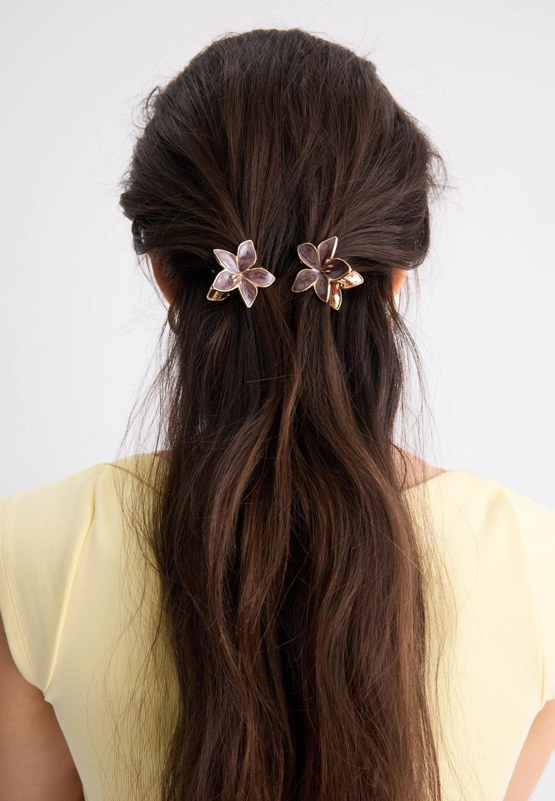 Набор из 3 зажимов для волос «Цветок»