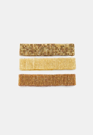 Набор из 3 браслетов с бусинами- Заказать в России