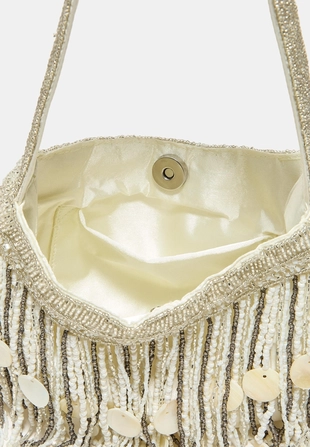 Сумка на плечо с бусинами- Заказать в России