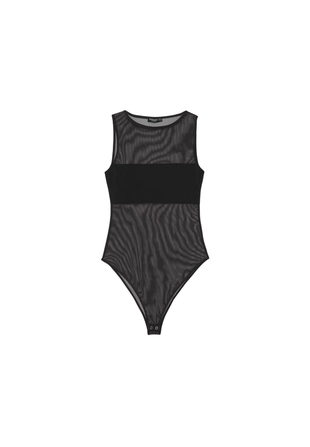 Боди из сетки без рукавов- Заказать в России