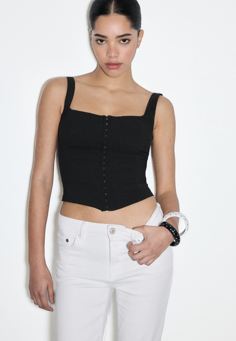 Джинсы капри