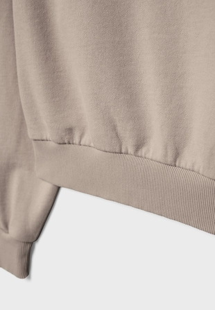 Укороченная толстовка с эффектом потертости- Заказать в России