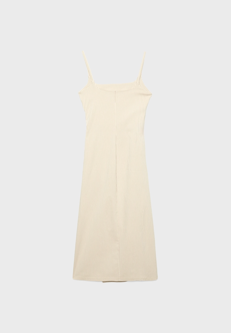 Платье миди из бенгалина с квадратным вырезом