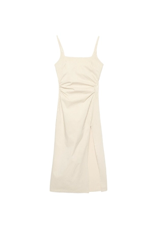 Платье миди из бенгалина с квадратным вырезом- Заказать в России