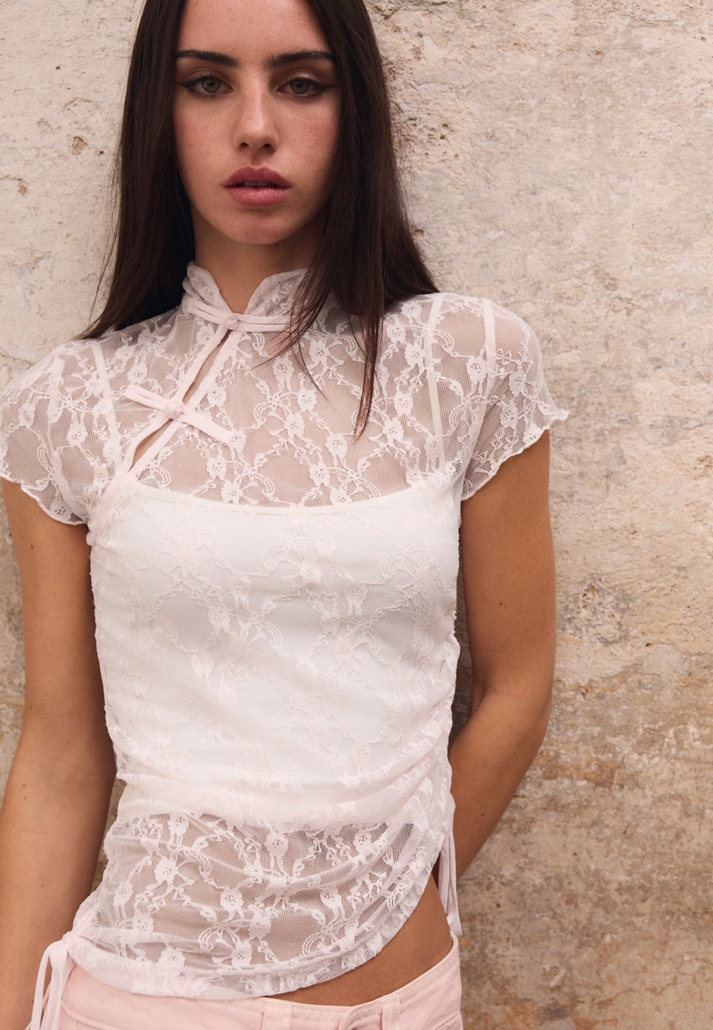 Футболка в стиле ципао