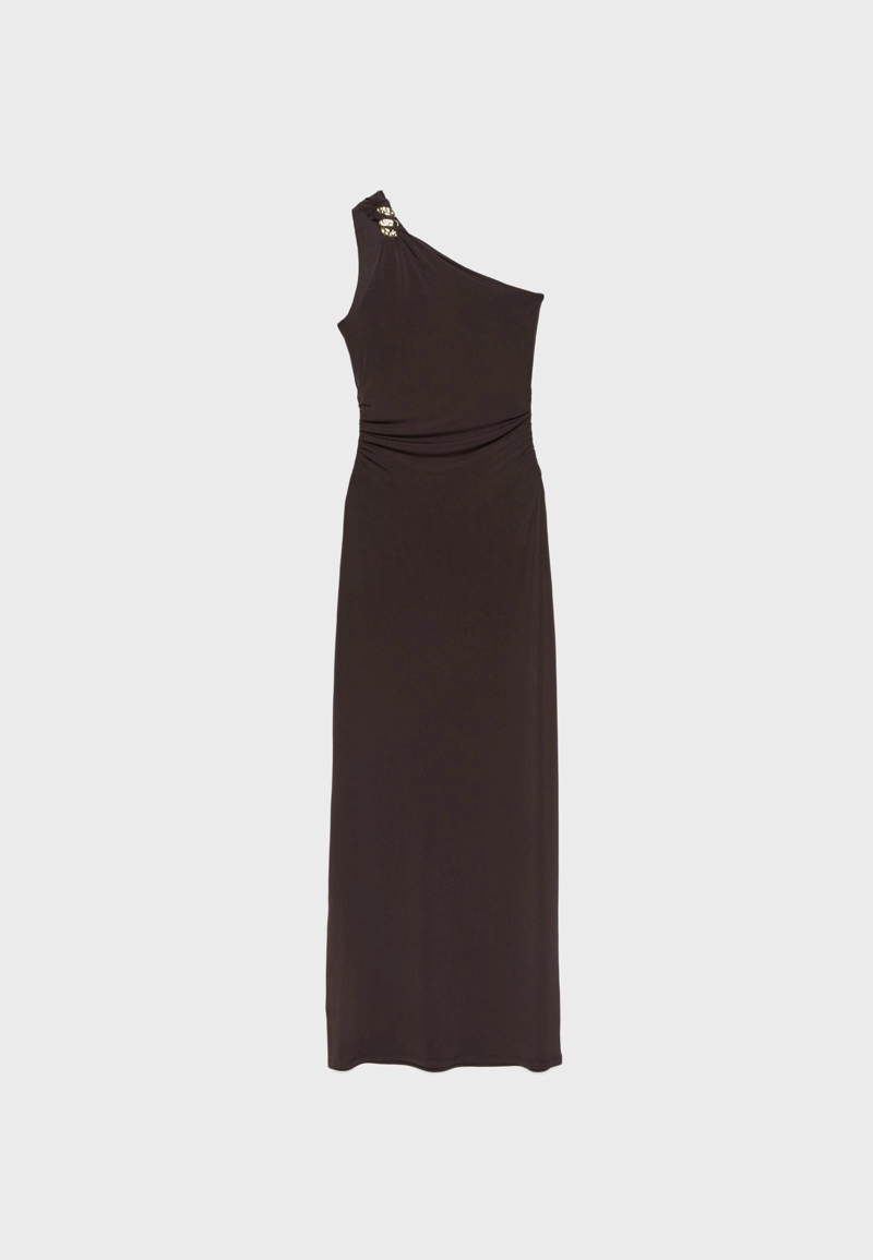 Платье с металлической деталью