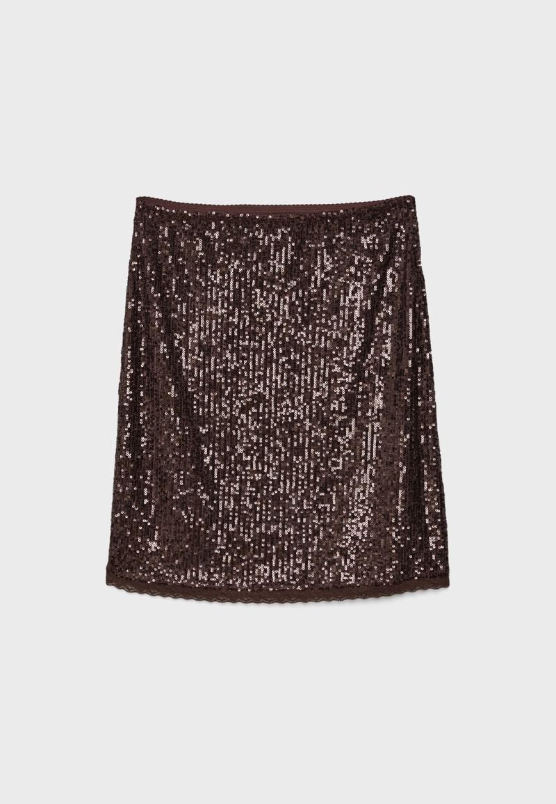 Юбка миди с пайетками