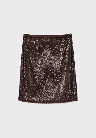 Юбка миди с пайетками- Заказать в России