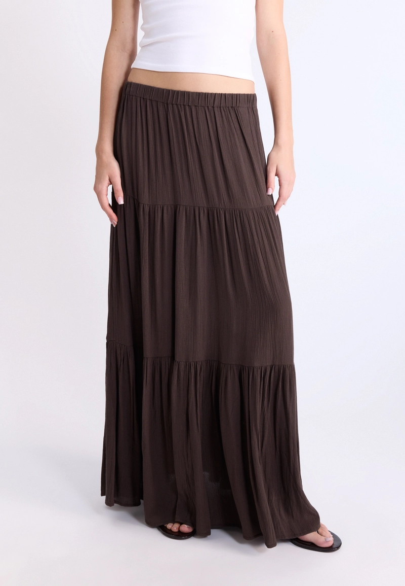 Юбка миди в стиле бохо