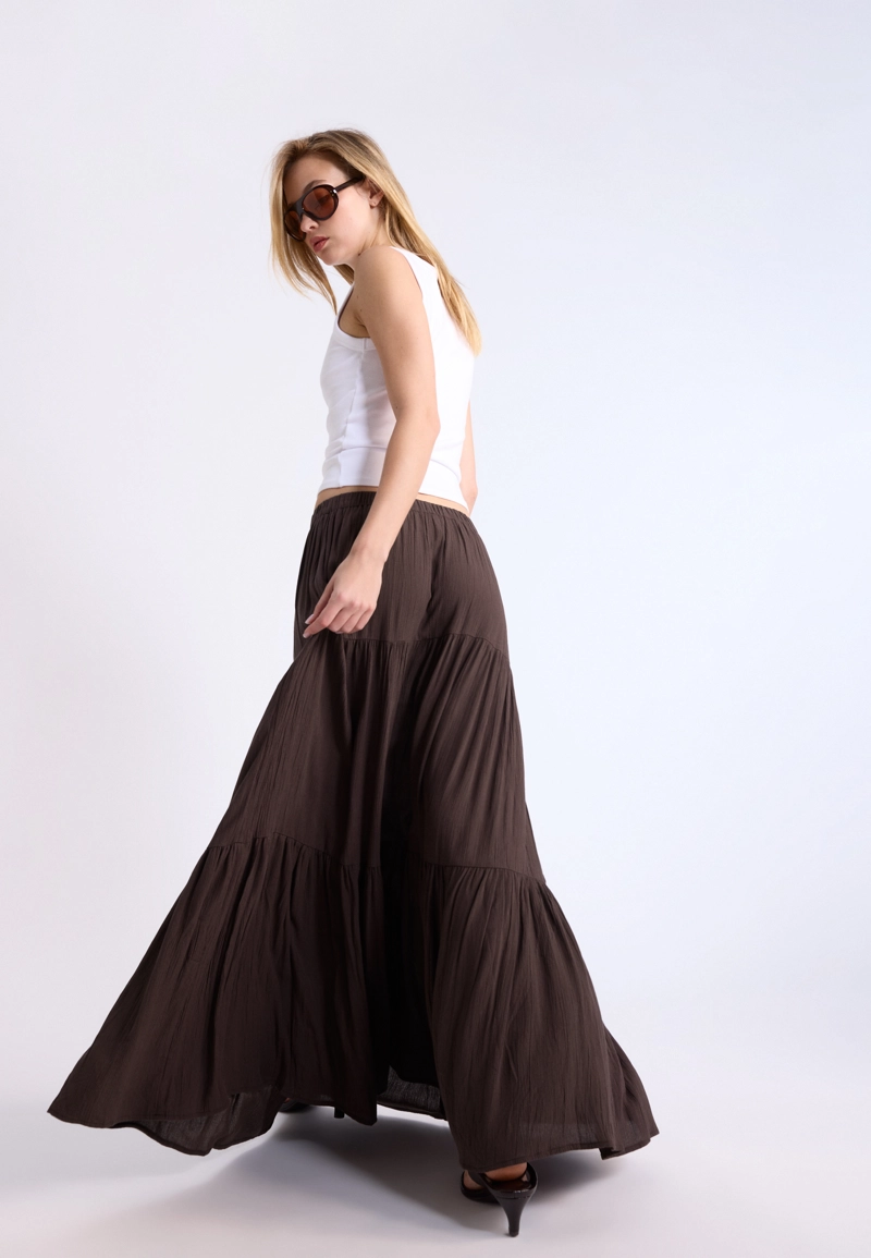 Юбка миди в стиле бохо