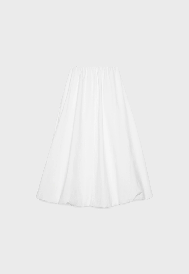 Юбка-баллон макси из поплина