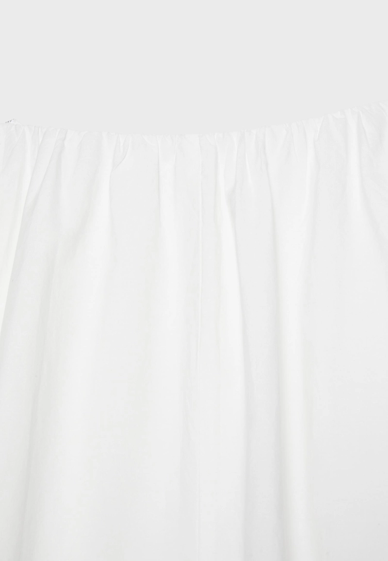 Юбка-баллон макси из поплина