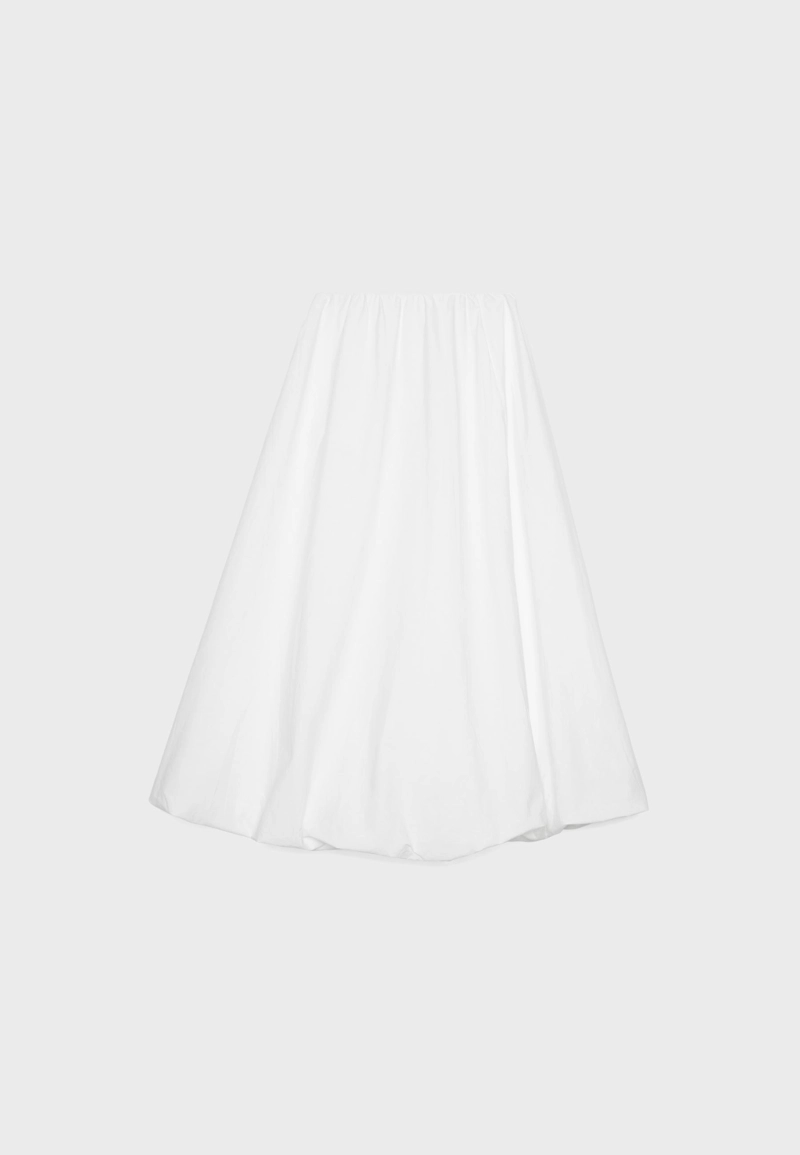 Юбка-баллон макси из поплина