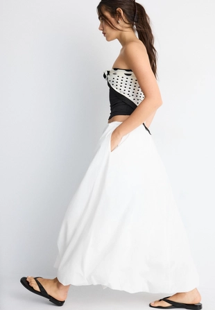 Юбка-баллон макси из поплина- Заказать в России