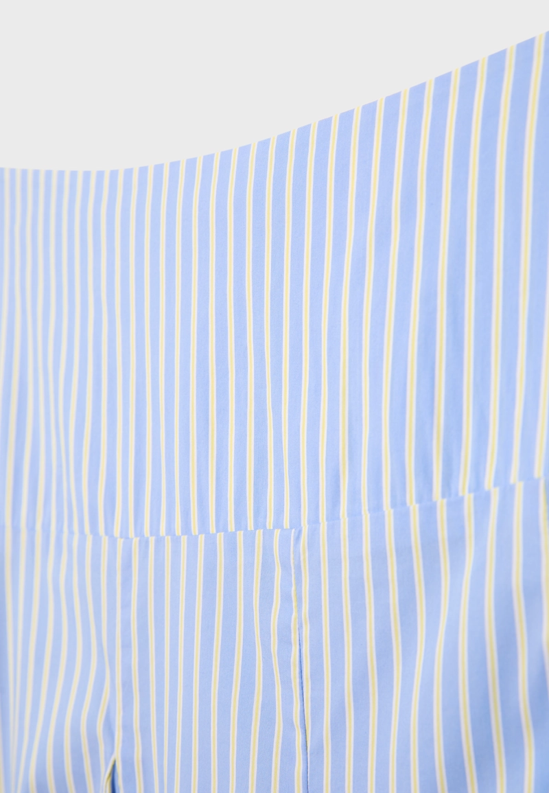 Юбка миди из поплина с асимметричным подолом