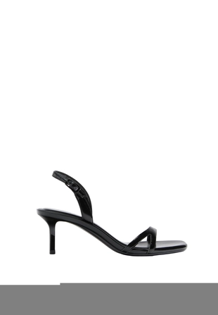 Босоножки на каблуке с вырезами- Заказать в России