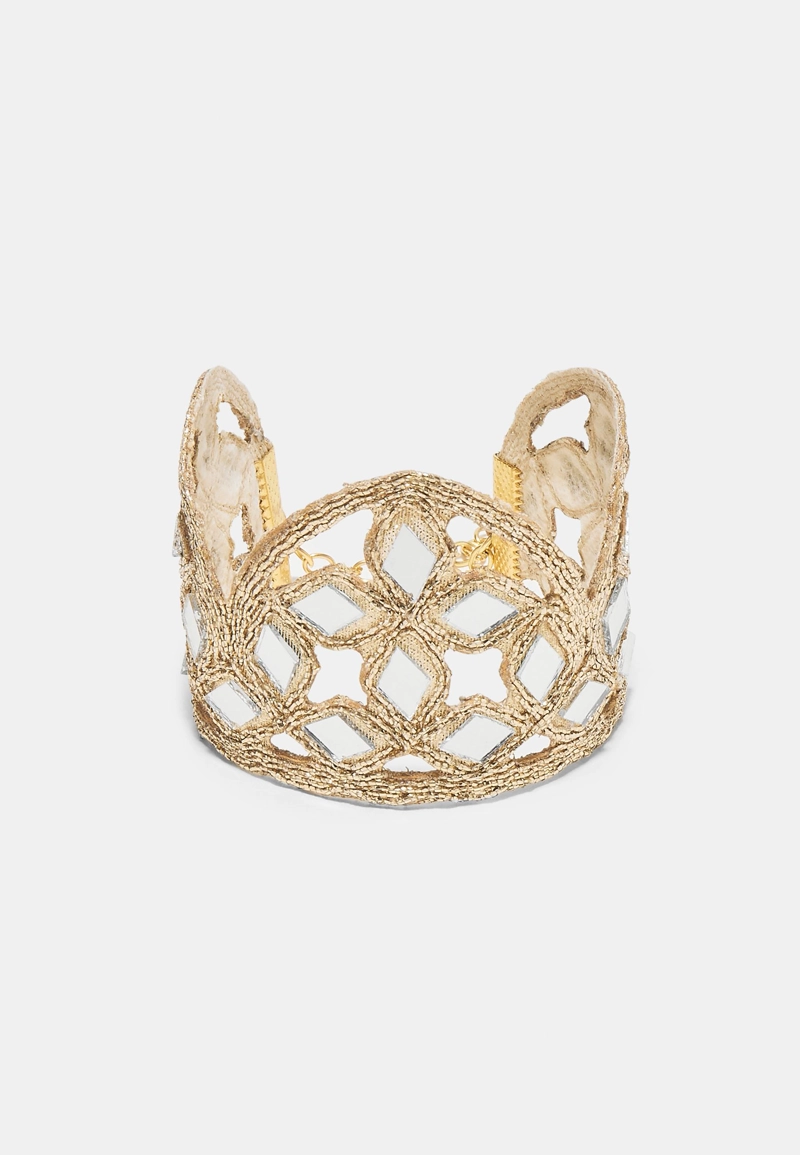 Браслет «Волны» с зеркальными элементами