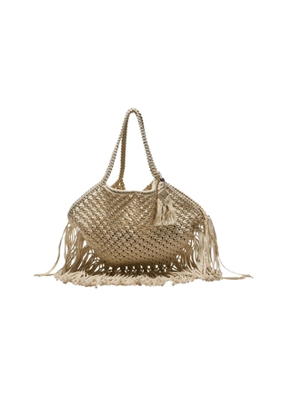 Сумка на плечо с бахромой макраме- Заказать в России