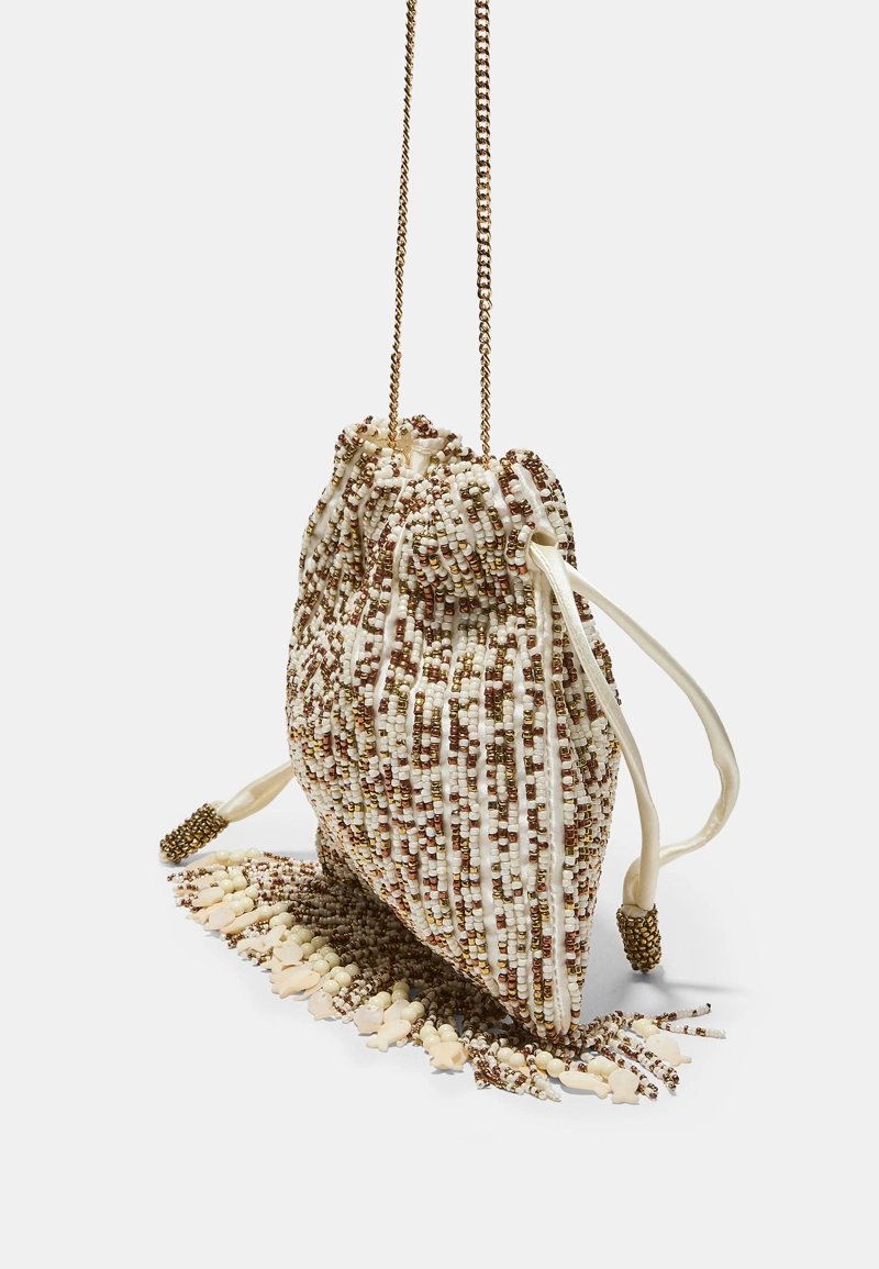 Сумка через плечо с бисером