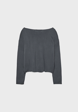 Укороченный джемпер с вырезом «лодочка»- Заказать в России