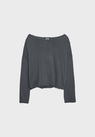 Укороченный джемпер с вырезом «лодочка»- Заказать в России