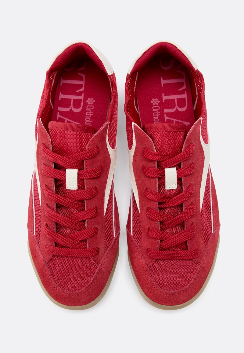 Кроссовки из сетки с кожаными деталями