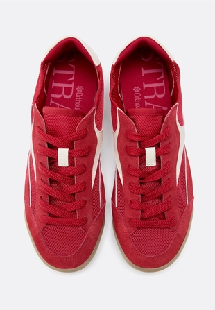 Кроссовки из сетки с кожаными деталями- Заказать в России