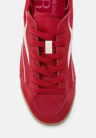 Кроссовки из сетки с кожаными деталями- Заказать в России