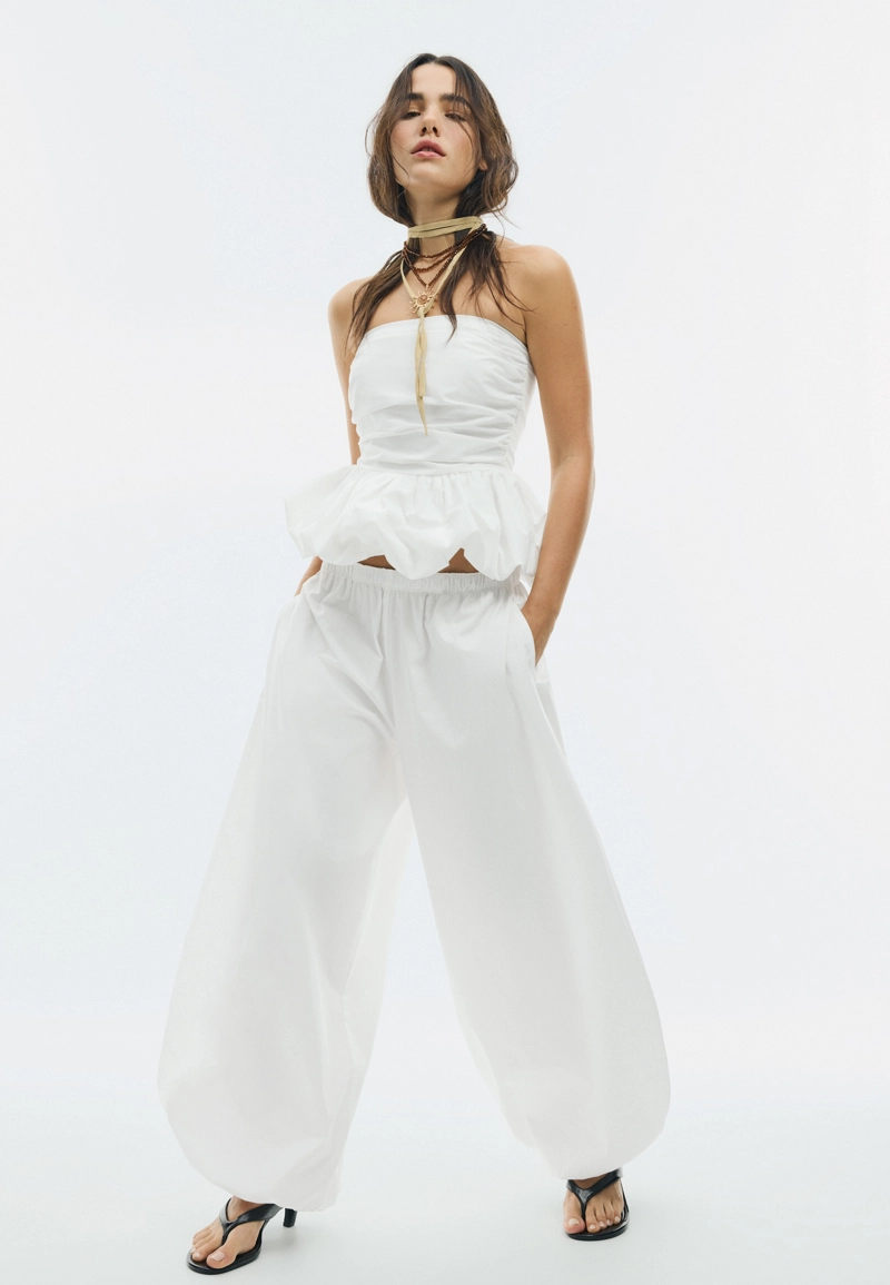 Топ-бюстье с объемным низом