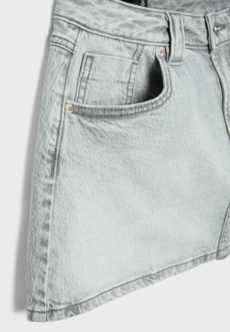 Джинсовая юбка-шорты D62