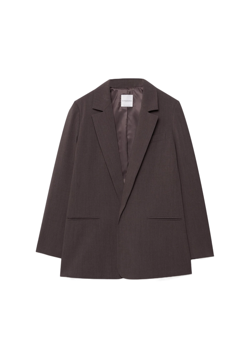 Пиджак свободного кроя в полоску