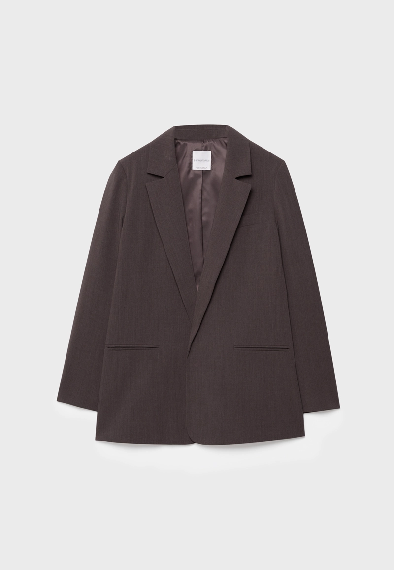 Пиджак свободного кроя в полоску