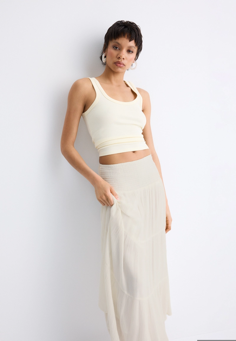 Юбка с металлизированной нитью