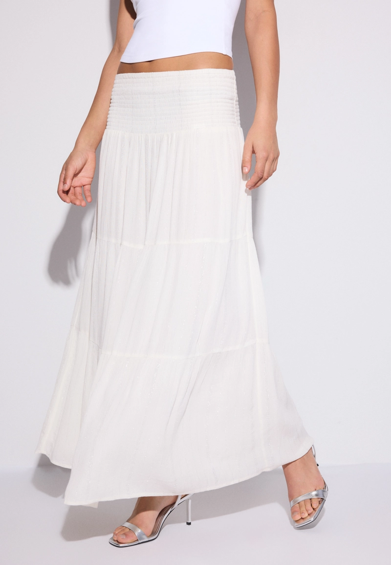 Юбка с металлизированной нитью