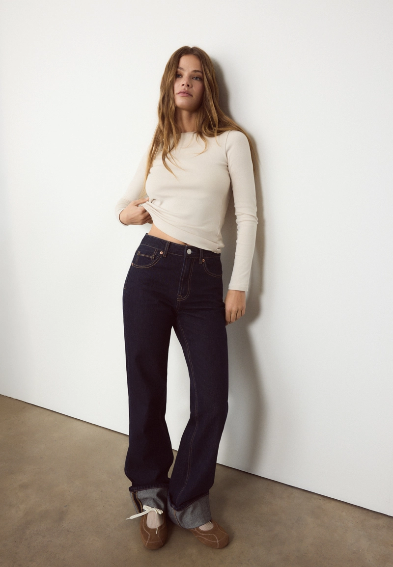 Базовая футболка с длинными рукавами