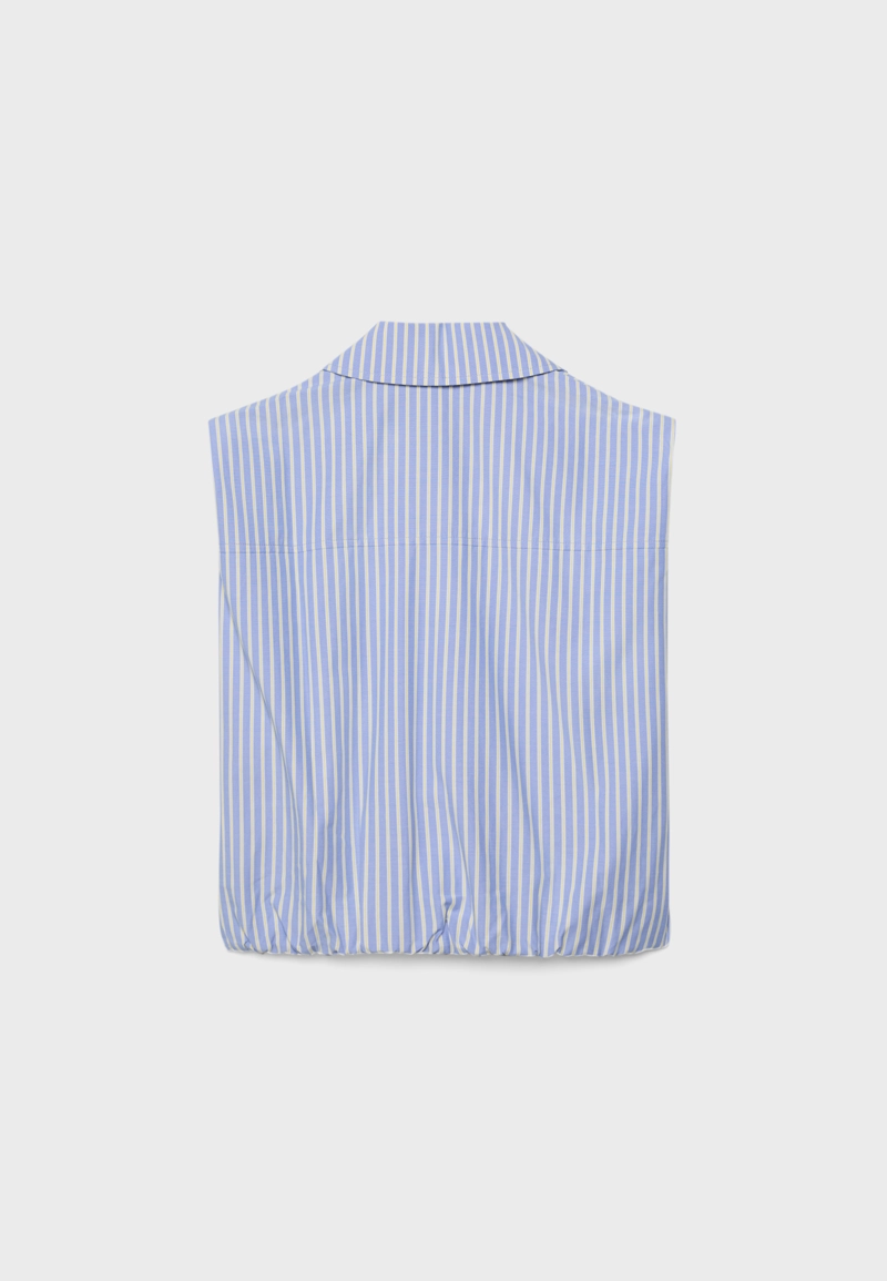 Рубашка без рукавов с молнией