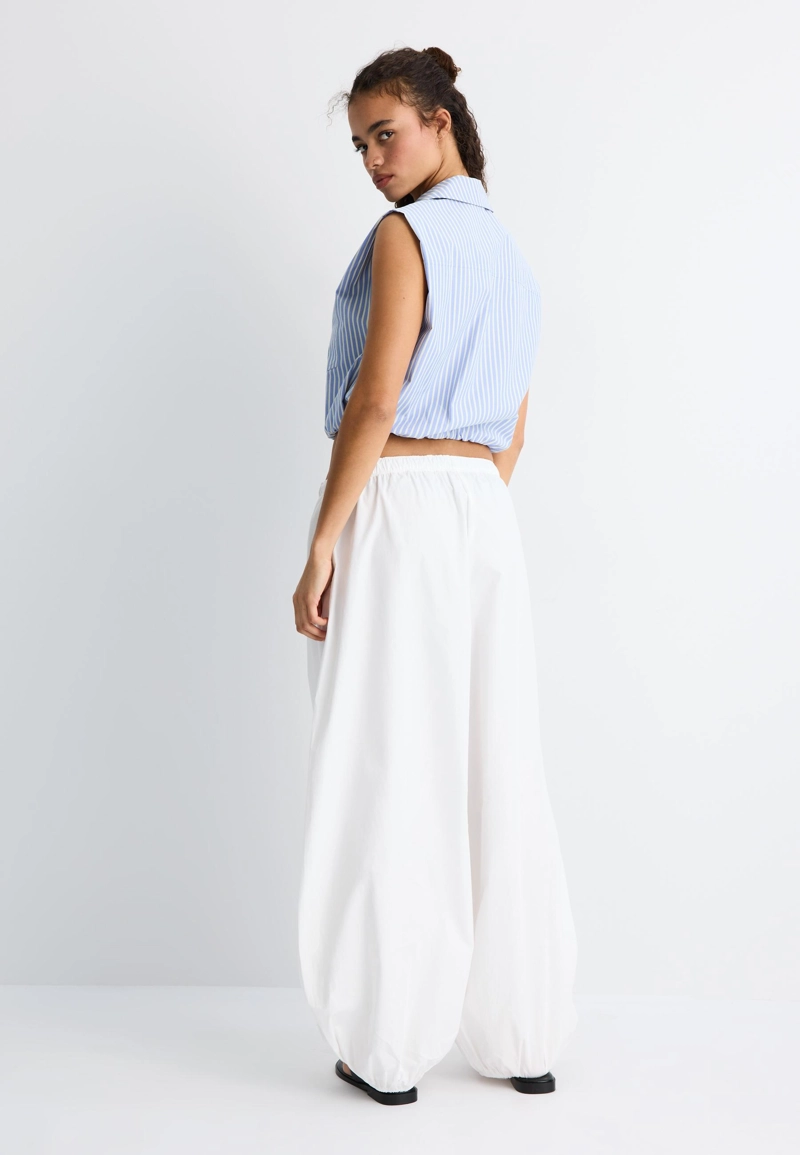 Рубашка без рукавов с молнией