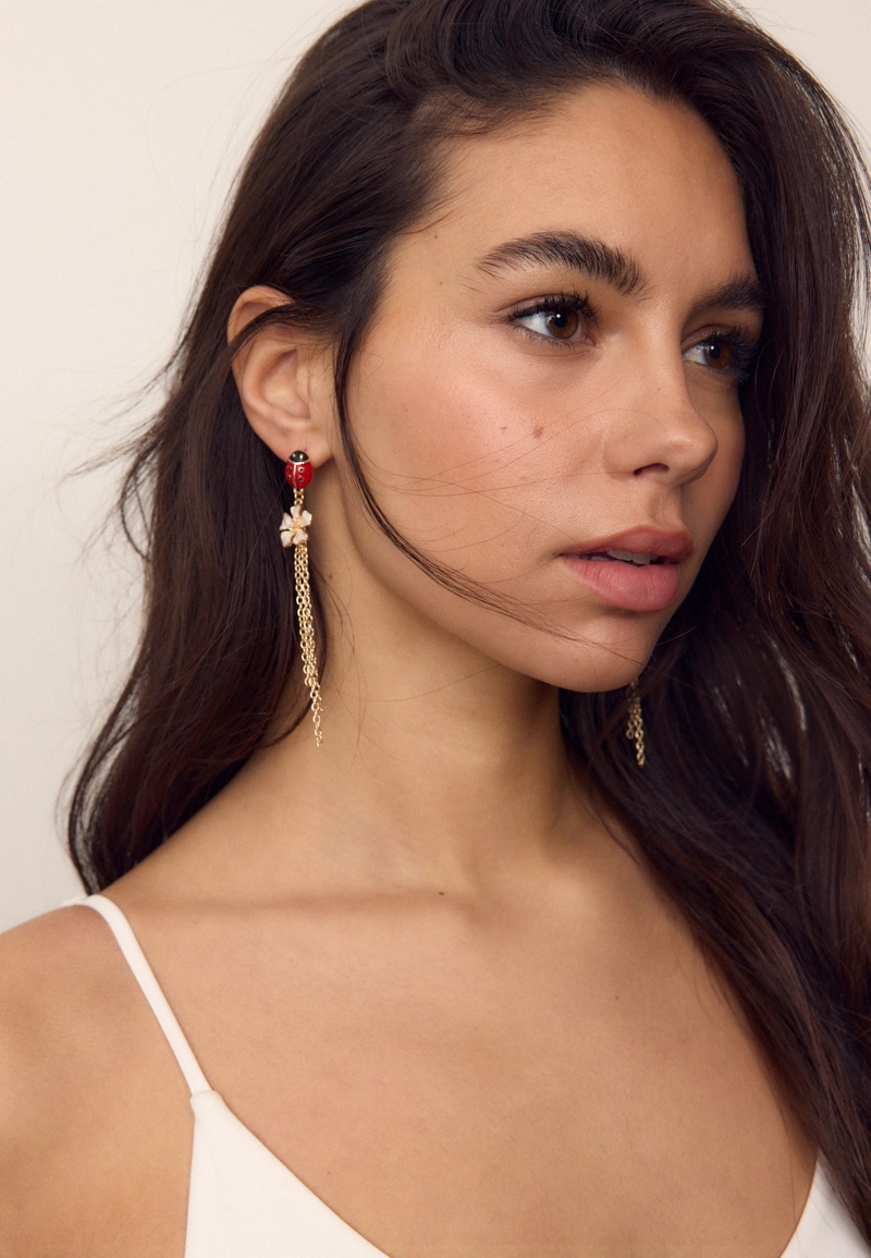 Набор из 2 длинных серег Garden